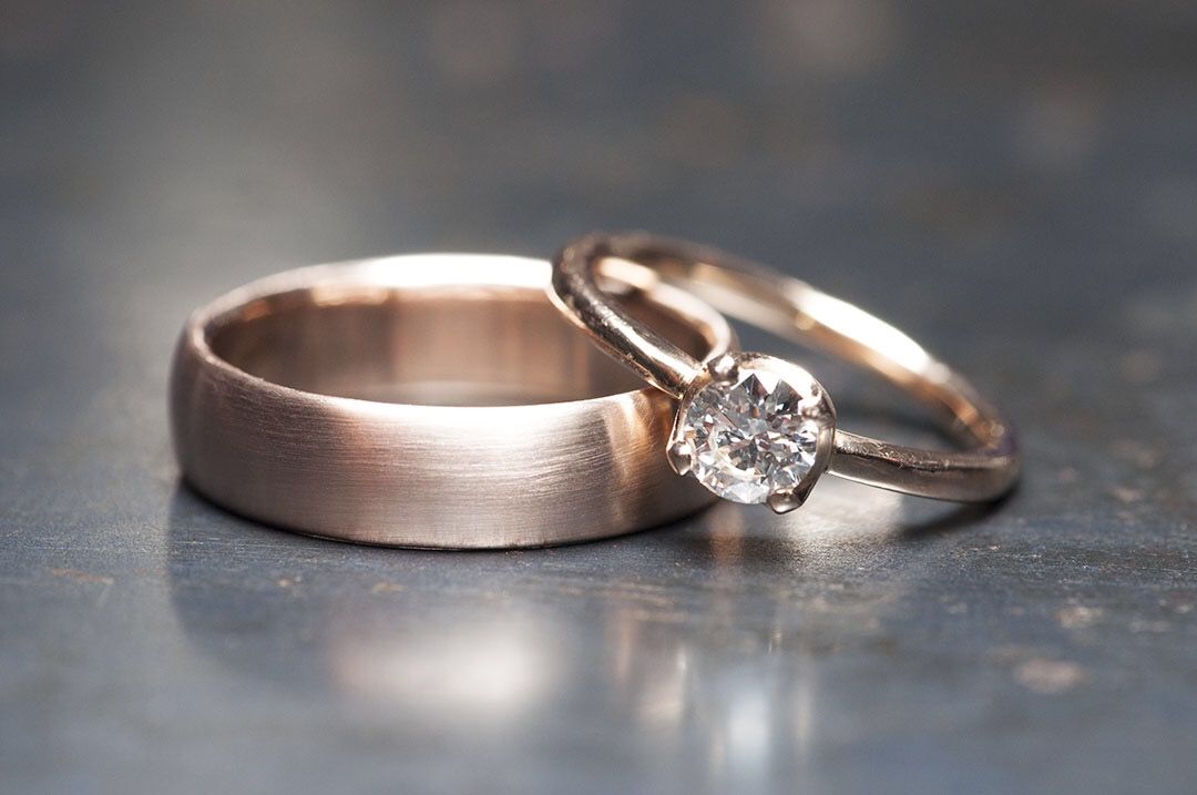 Woman and Man rings